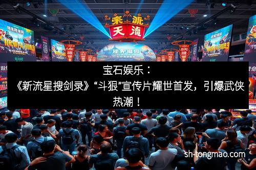 宝石娱乐：《新流星搜剑录》“斗狠”宣传片耀世首发，引爆武侠热潮！